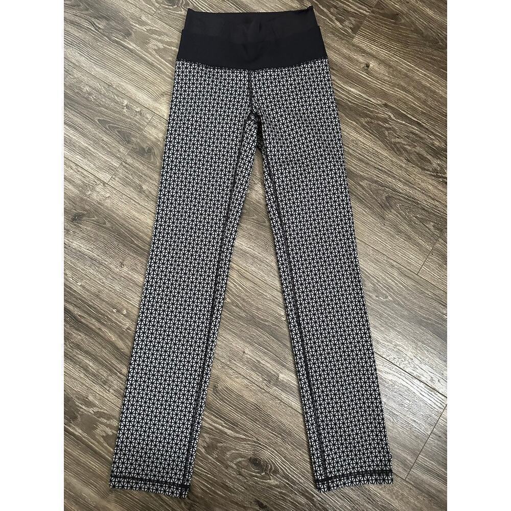 Lululemon Straight-Up Pant Tri Geo Silver Spoon Black